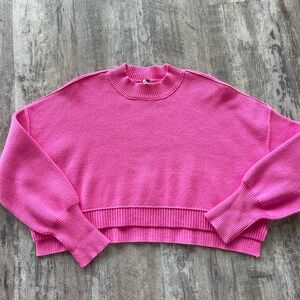 Free people easy street crop sweater